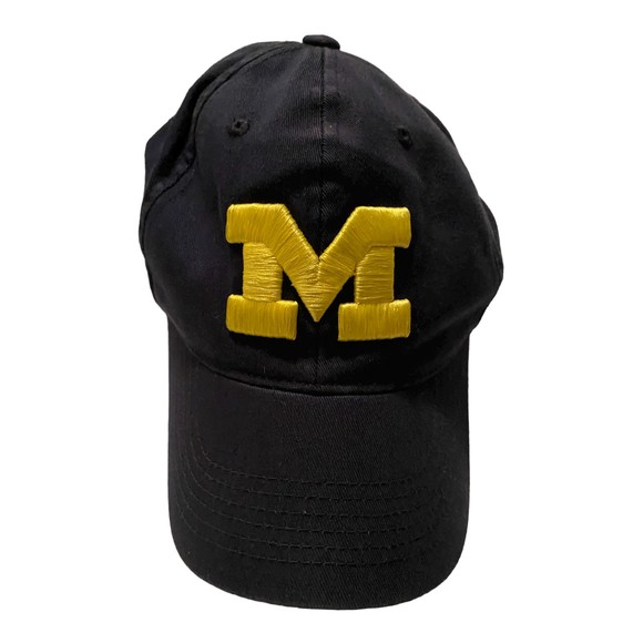 University of Michigan Wolverines Embroidered Logo Navy Blue Baseball Cap - Picture 6 of 9